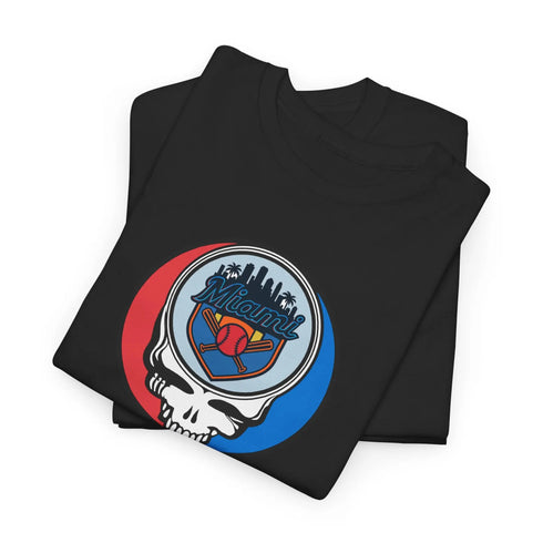 Grateful Dead - Miami Marlins Classic Stealie T Shirt - MLB - StealieShop